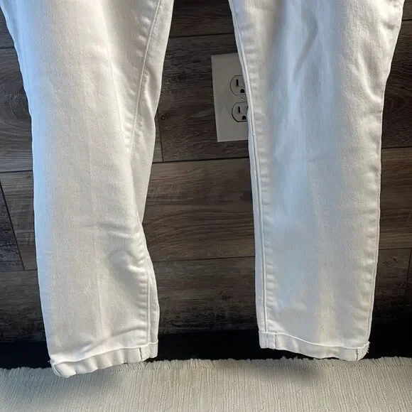 YMI Wanna Betta Butt Jeans White Straight Leg Size 16 - Picture 3 of 11